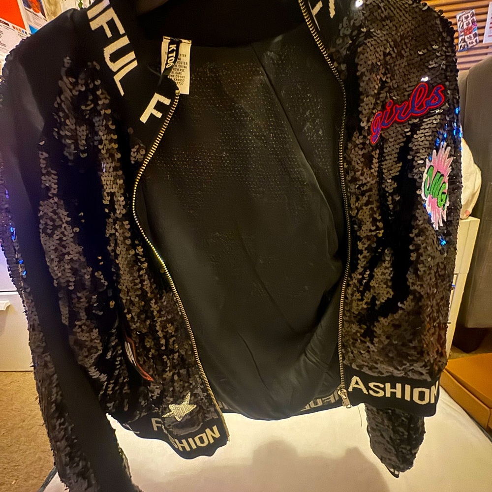 Black sequin jacket